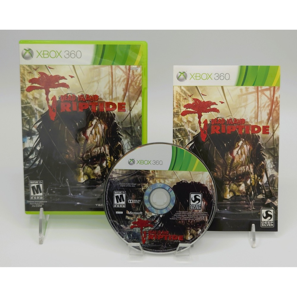 Dead Island Riptide - Xbox 360 - CIB w/ Manual - Deep Silver Zombie RPG